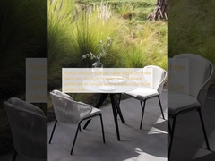 Скандинавский столик и стул для балкона на открытом воздухе, набор из трех частей, стул из ротана для двора, комбинированный чайный стол, простая мебель для отдыха на открытом воздухе