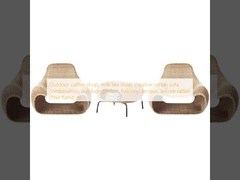 Кафе на открытом воздухе, молочный чайный магазин, креативная комбинация диванов из ротана, сад на открытом воздухе, балкон, терраса, мебель для кресел из ротана